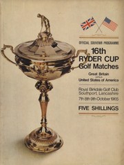 RYDER CUP 1965 (ROYAL BIRKDALE) OFFICIAL GOLF PROGRAMME