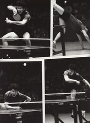 CHEN XINHUA (CHINA & GB) TABLE TENNIS PHOTOGRAPHS X4