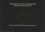 AUSTRALIA YOUNG CRICKETERS TOUR OF ENGLAND 1977 