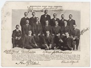 METROPOLITAN RUGBY UNION (SYDNEY) V BRITISH LIONS 1904 MENU - SIGNED BY COMMITTEE