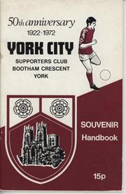 50TH ANNIVERSARY - YORK CITY FOOTBALL CLUB SUPPORTERS CLUB