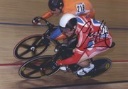 SIR CHRIS HOY SIGNED CYCLING PHOTOGRAPH