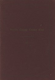 SURREY COUNTY CRICKET CLUB HANDBOOK FOR 1949