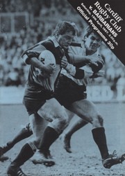 CARDIFF V BARBARIANS 1987 RUGBY UNION PROGRAMME (SIGNED BY BARBARIANS)