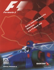 AUSTRALIAN GRAND PRIX 1998 MOTOR RACING PROGRAMME