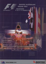 AUSTRALIAN GRAND PRIX 2000 MOTOR RACING PROGRAMME