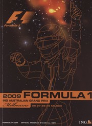 AUSTRALIAN GRAND PRIX 2009 MOTOR RACING PROGRAMME