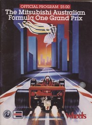 AUSTRALIAN GRAND PRIX 1985 MOTOR RACING PROGRAMME (FIRST YEAR)