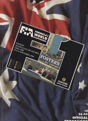 AUSTRALIAN GRAND PRIX 1990 MOTOR RACING PROGRAMME