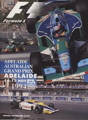 AUSTRALIAN GRAND PRIX 1994 MOTOR RACING PROGRAMME