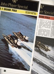 FORMULA 1 POWERBOAT WORLD CHAMPIONSHIP 1982 - 6 OFFICIAL PROGRAMMES