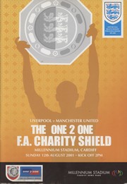 LIVERPOOL V MANCHESTER UNITED 2001 (CHARITY SHIELD) FOOTBALL PROGRAMME