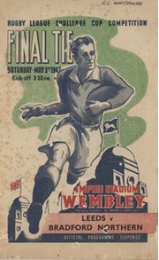 LEEDS V BRADFORD NORTHERN 1947 (CHALLENGE CUP FINAL) SIGNED RUGBY LEAGUE PROGRAMME