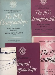 AMATEUR ATHLETIC ASSOCIATION CHAMPIONSHIPS PROGRAMMES 1952-69 (X5)