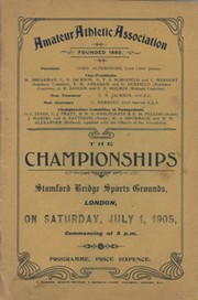 AMATEUR ATHLETIC ASSOCIATION CHAMPIONSHIPS 1905 (STAMFORD BRIDGE) PROGRAMME