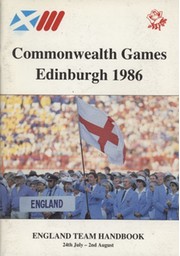 COMMONWEALTH GAMES EDINBURGH 1986 - ENGLAND TEAM HANDBOOK