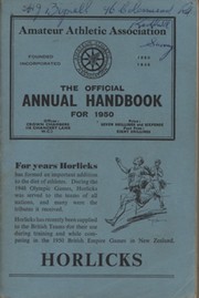 AMATEUR ATHLETIC ASSOCIATION HANDBOOK 1950