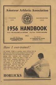 AMATEUR ATHLETIC ASSOCIATION HANDBOOK 1956