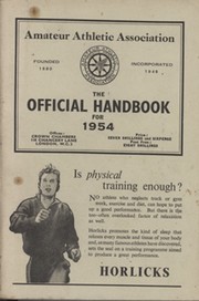 AMATEUR ATHLETIC ASSOCIATION HANDBOOK 1954