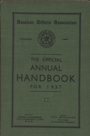 AMATEUR ATHLETIC ASSOCIATION HANDBOOK 1937