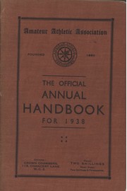 AMATEUR ATHLETIC ASSOCIATION HANDBOOK 1938