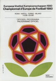 EUROPEAN CHAMPIONSHIPS 1980 FOOTBALL PROGRAMME