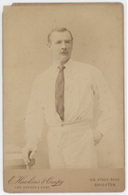 A.J. WEBBE (MIDDLESEX & ENGLAND) 1892 CRICKET CABINET CARD PHOTOGRAPH