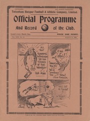 TOTTENHAM HOTSPUR V CHESTERFIELD 1937-38 FOOTBALL PROGRAMME