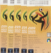 2010 FOOTBALL WORLD CUP TICKETS (X5)