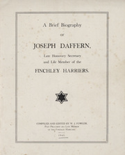 A BRIEF BIOGRAPHY OF JOSEPH DAFFERN (FINCHLEY HARRIERS)