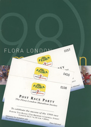 1998 LONDON MARATHON POST RACE PARTY INVITATION & RACE RESULTS SHEETS - SIGNED BY ALL THE TOP RACERS