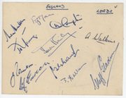 ENGLAND CRICKET TEAM 1949 CRICKET AUTOGRAPHS (& SOUTH OF ENGLAND TEAM)