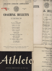 AMATEUR ATHLETIC ASSOCIATION - COACHING BULLETIN / THE ATHLETE, FEB 1949 - FEB 1952 (FULL RUN, 15 ITEMS)