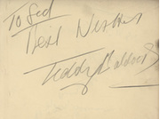 TEDDY BALDOCK BOXING AUTOGRAPH