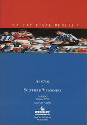 ARSENAL V SHEFFIELD WEDNESDAY 1993 (F.A. CUP FINAL REPLAY) FOOTBALL PROGRAMME