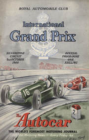 BRITISH GRAND PRIX 1948 OFICIAL MOTOR RACING PROGRAMME