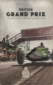 BRITISH GRAND PRIX 1949 OFFICIAL MOTOR RACING PROGRAMME