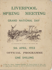 THE GRAND NATIONAL 1952 OFFICIAL RACECARD