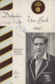 DERBYSHIRE COUNTY CRICKET YEAR BOOK 1960 - SIGNED BY DONALD CARR