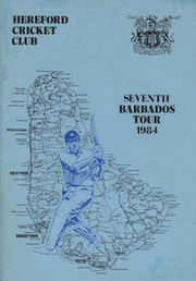 HEREFORD CRICKET CLUB TOUR OF BARBADOS 1984 BROCHURE