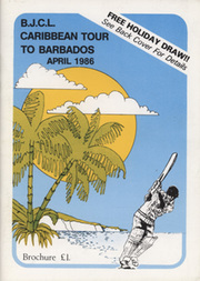 BRADFORD JUNIOR CRICKET LEAGUE TOUR OF BARBADOS 1986 BROCHURE
