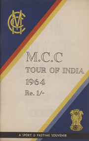 ENGLAND TOUR OF INDIA 1964 CRICKET BROCHURE
