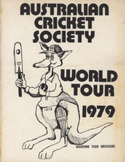AUSTRALIAN CRICKET SOCIETY WORLD TOUR 1979 BROCHURE