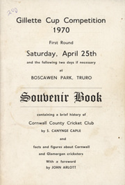A BRIEF HISTORY OF CORNWALL COUNTY CRICKET CLUB