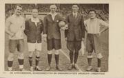 AMSTERDAM OLYMPICS 1928 FOOTBALL FINAL POSTCARD (URUGUAY V ARGENTINA)