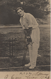 C.B. FRY (SUSSEX & ENGLAND) CRICKET POSTCARD