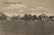 THE RECREATION GROUND (HAILSHAM) CRICKET POSTCARD