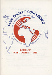 CLUB CRICKET CONFERENCE TOUR TO WEST INDIES 1989 BROCHURE