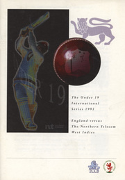 ENGLAND U19 V WEST INDIES U19 1993 CRICKET BROCHURE