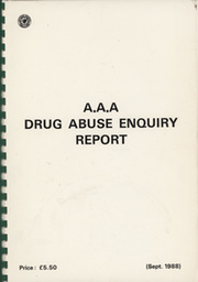 A.A.A. DRUG ABUSE ENQUIRY REPORT